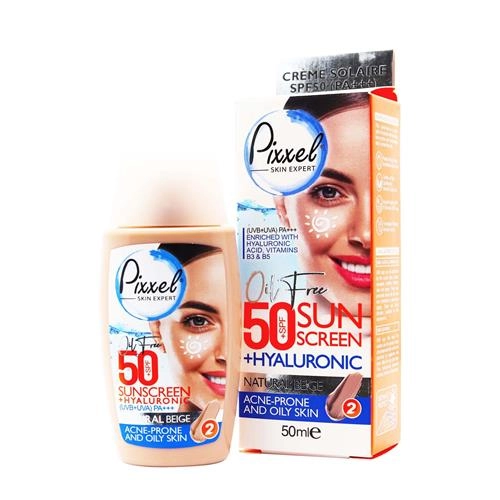 کرم ضد آفتاب رنگی پیکسل (بژ طبیعی - پوست چرب و آکنه دار)