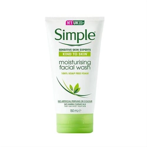 ژل شستشو صورت سیمپل مدل moisturising حجم 150 میلی لیتر