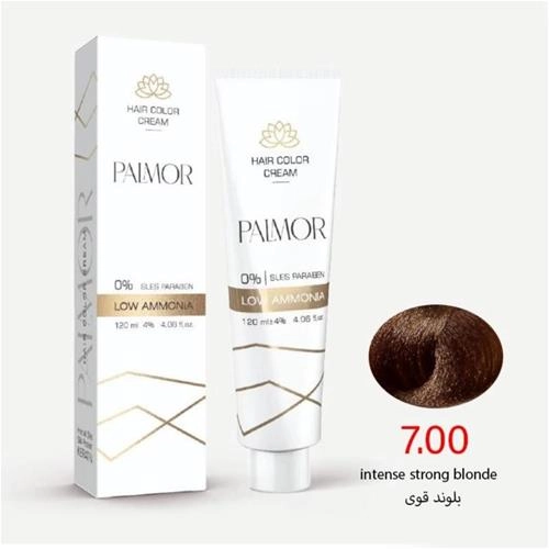 رنگ موی پالمور شماره 7.00 حجم 120 میلی لیتر رنگ بلوند قوی