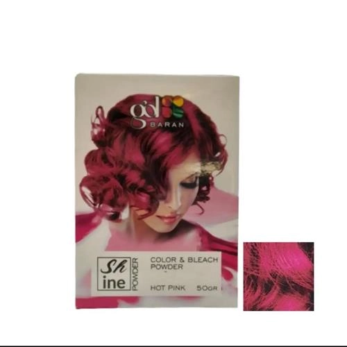 پودر دکلره گلباران مدل GB وزن 50 گرم رنگ سرخابی