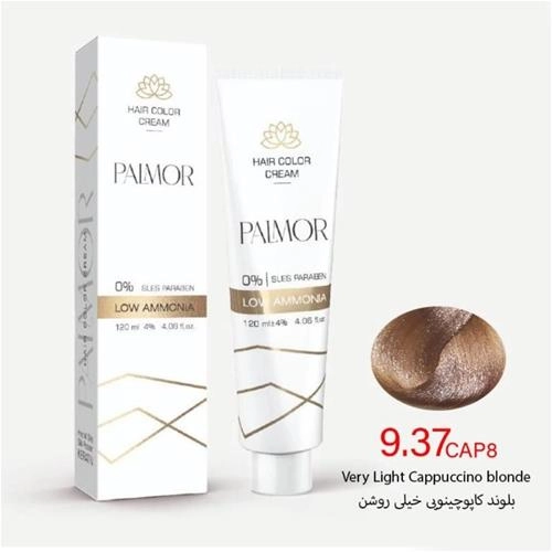 رنگ موی پالمور شماره 9.37 حجم 120 میلی لیتر رنگ بلوند کاپوچینویی خیلی روشن