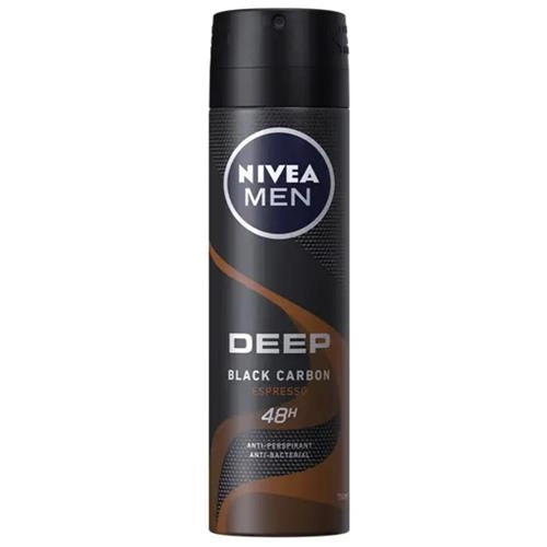 اسپری ضد تعریق مردانه نیوا مدل Deep Black Carbon حجم 150 میلی لیتر