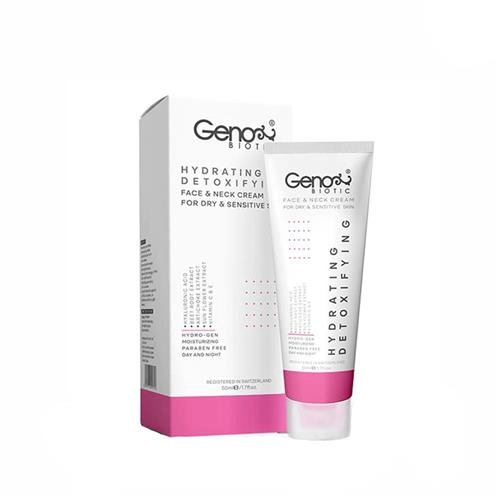 کرم رطوبت رسان صورت و گردن پوست های خشک و حساس ژنوبایوتیک 50ml