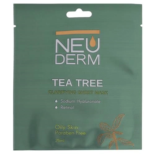 ماسک صورت نئودرم مدل Tea Tree حجم 25 میلی لیتر