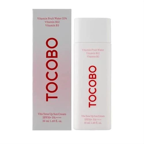 کرم ضد آفتاب بدون رنگ توکوبو SPF 50 مدل Vita Tone Up مناسب انواع پوست ‌حجم 50 میلی‌لیتر