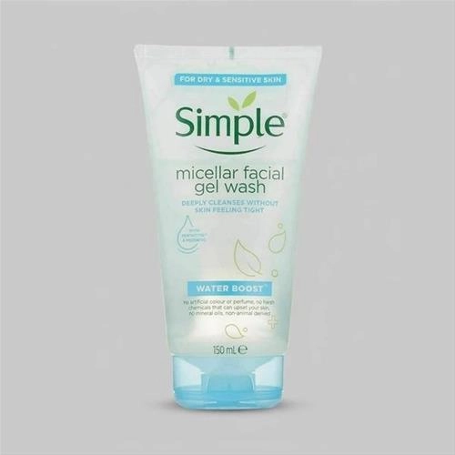 ژل شست‌وشوی صورت سیمپل سری MICELLAR مدل WATER BOOST حجم 150 میلی‌لیتر