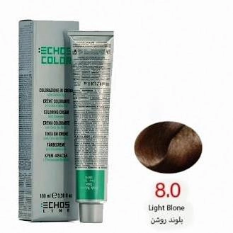 رنگ مو اچ اس لاین شماره 8.0 حجم 100 میلی لیتر رنگ بلوند روشن