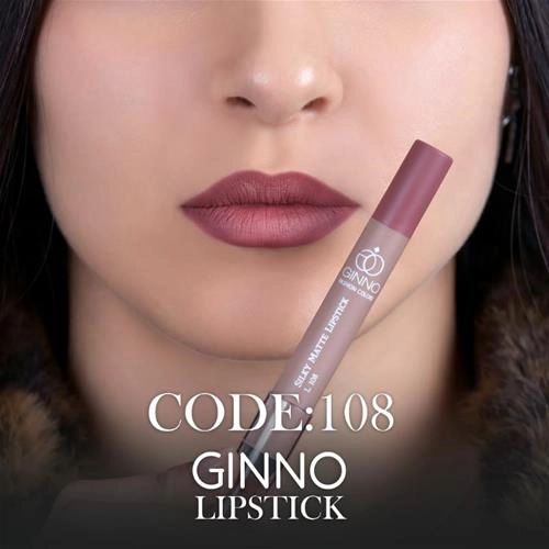 رژ لب مدادی جینو ضد آب شماره 08