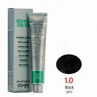 رنگ مو اچ اس لاین شماره 1.0 حجم 100 میلی لیتر رنگ مشکی