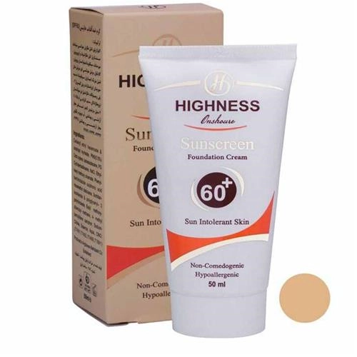 ضد آفتاب رنگی SPF60 هاینس 50 میلی لیتر