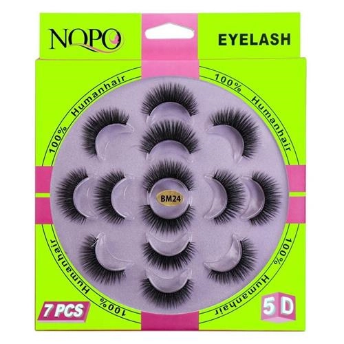 مژه 5 بعدی 7 جفتی نوپو شماره 24