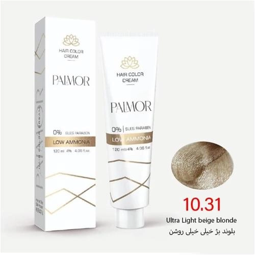 رنگ موی پالمور شماره 10.31 حجم 120 میلی لیتر رنگ بلوند بژ خیلی خیلی روشن