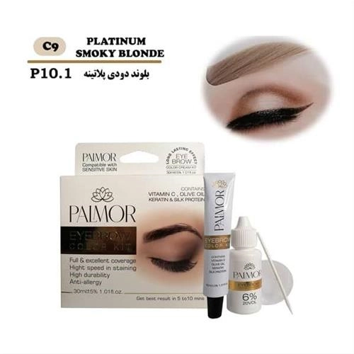 کیت رنگ ابروی پالمور 30 میل رنگ بلوند دودی پلاتینه شماره p10.1