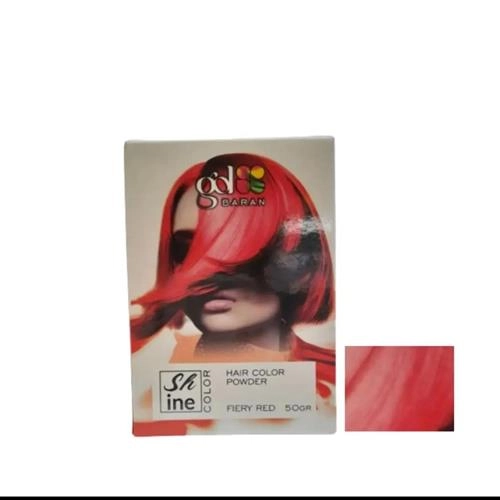 پودر دکلره گلباران مدل GB وزن 50 گرم رنگ قرمز آتشین