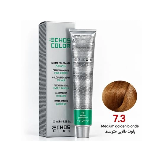 رنگ مو اچ اس لاین شماره 7.3 حجم 100 میلی لیتر رنگ بلوند طلایی متوسط