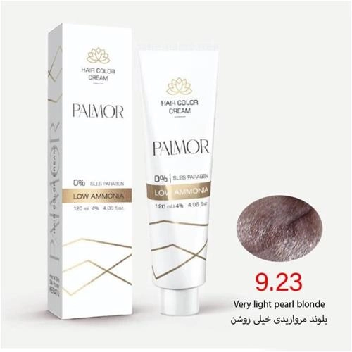 رنگ موی پالمور شماره 9.23 حجم 120 میلی لیتر رنگ بلوند مرواریدی خیلی روشن