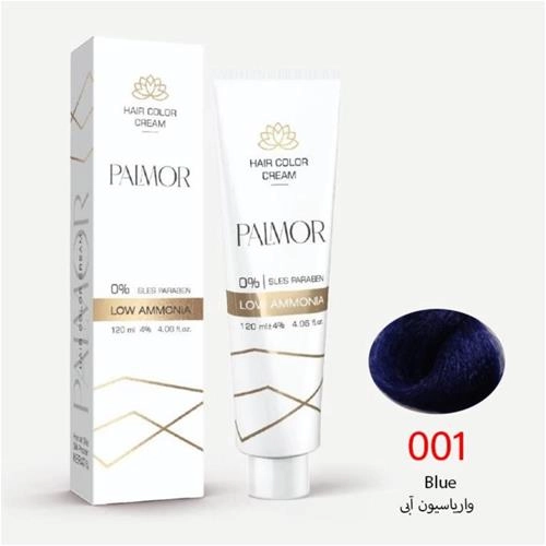 رنگ موی پالمور شماره 001 حجم 120 میلی لیتر واریاسون آبی