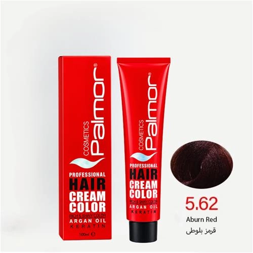 رنگ موی پالمور شماره 5.62 حجم 120 میلی لیتر رنگ قرمز بلوطی