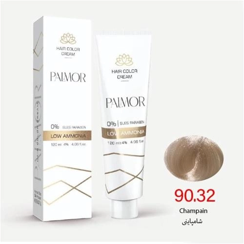 رنگ موی پالمور شماره 90.32 حجم 120 میلی رنگ شامپاینی