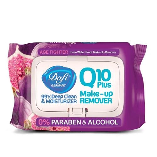 دستمال مرطوب پاک کننده آرایش دافی مدل Q10 طرح میوه انجیر