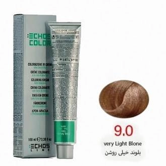 رنگ مو اچ اس لاین شماره 9.0 حجم 100 میلی لیتر رنگ بلوند خیلی روشن