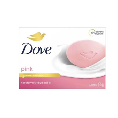 صابون شستشو مرطوب کننده صورت و بدن داو مدل PINK وزن 135 گرم