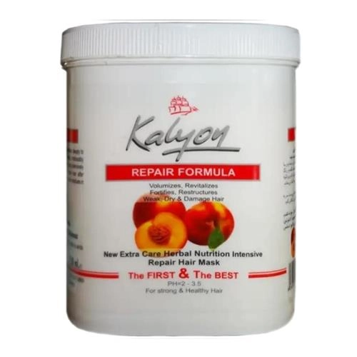 ماسک مو گیاهی کالیون مدل هلو داخل حمام حجم 750 میلی لیتر