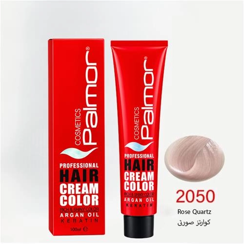 رنگ مو پالمور شماره 2050 حجم 120 میلی لیتر رنگ کوارتز صورتی