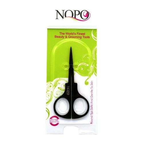 قیچی ابرو مشکی حرفه ای سرصاف نوپو کد C6