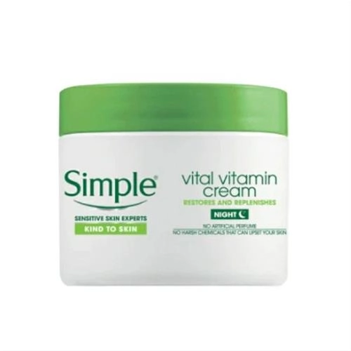 کرم ترمیم کننده شب سیمپل مدل Vital Vitamin حجم 50 میلی لیتر