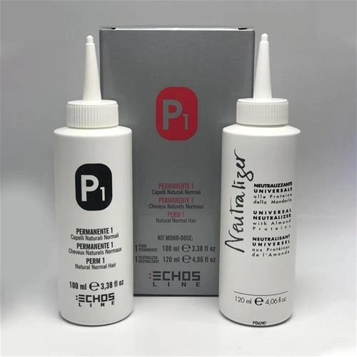 کیت مواد فر موهای طبیعی p1 اچ اس لاین 100 میل(بدون آمونیاک)