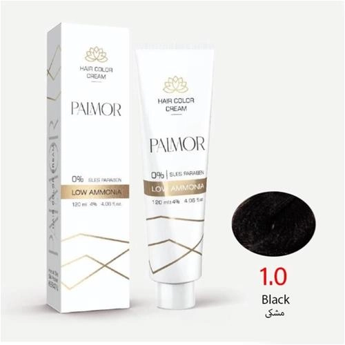 رنگ موی پالمور شماره 1.0 حجم 120 میلی لیتر رنگ مشکی