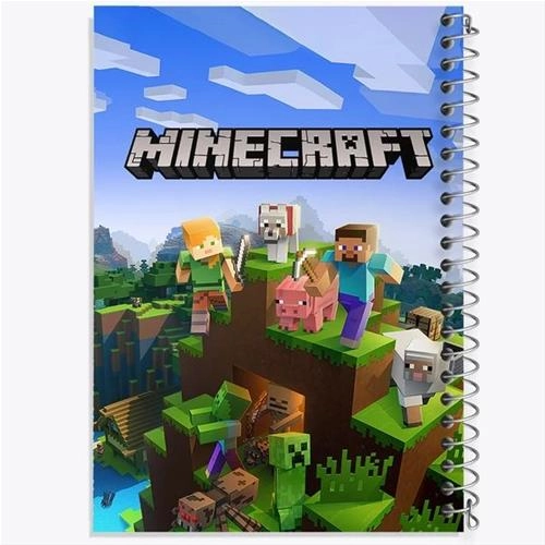 دفتر مشق 100 برگ طرح ماینکرافت (Minecraft) کد F2419