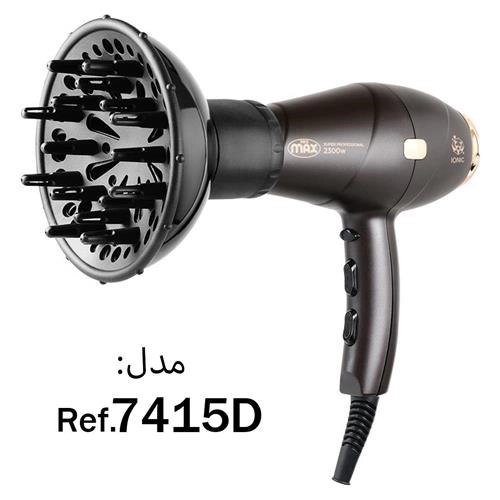 سشوار حرفه ای دارای دیسپانسر پرومکس مدل 7415D