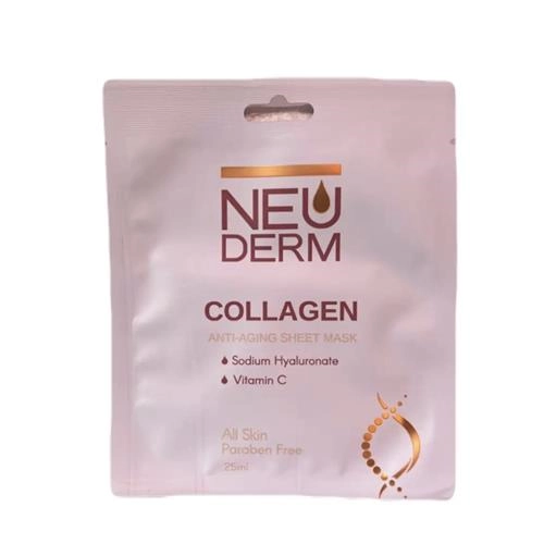 ماسک صورت نئودرم مدل collagen حجم 25 میلی لیتر