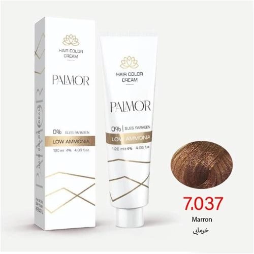 رنگ موی پالمور شماره 7.037 حجم 120 میلی لیتر رنگ خرمایی