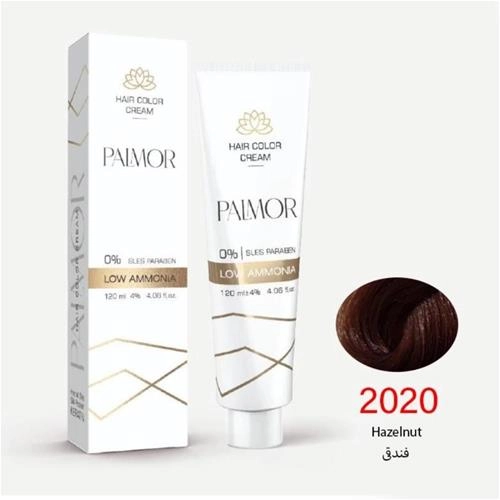 رنگ موی پالمور شماره 2020 حجم 120 میلی رنگ فندقی