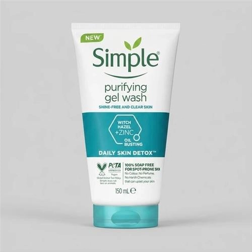 ژل شست‌وشوی صورت سیمپل مدل purifying حجم 150 میلی‌لیتر
