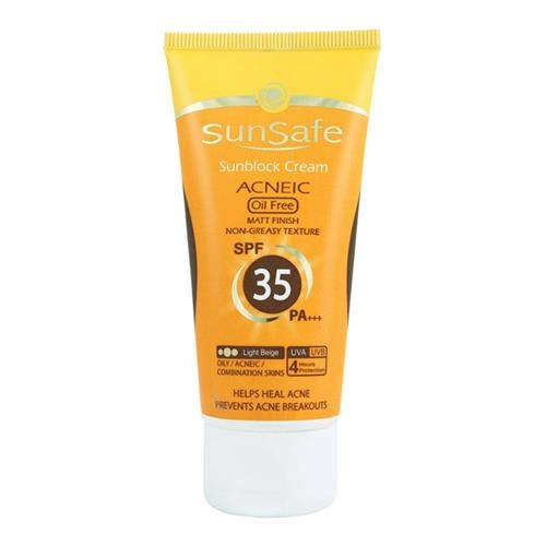 کرم ضد آفتاب فاقد چربی SPF 35 سان سیف