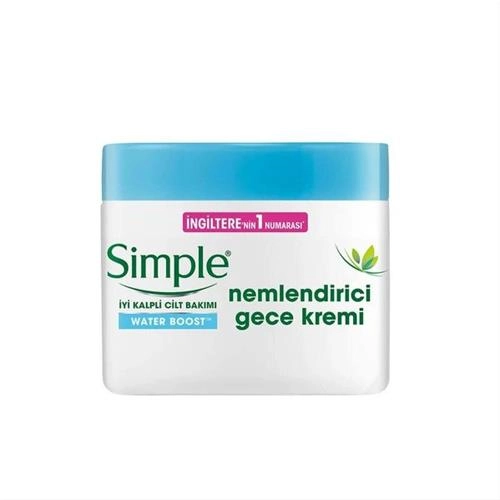 کرم مرطوب کننده شب سیمپل مدل water boost حجم 50 میلی لیتر